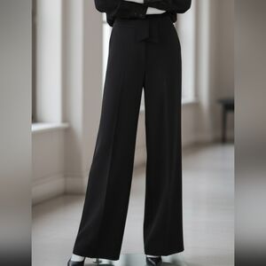 Max Mara Italian Black wide leg pants 6 Minimalist